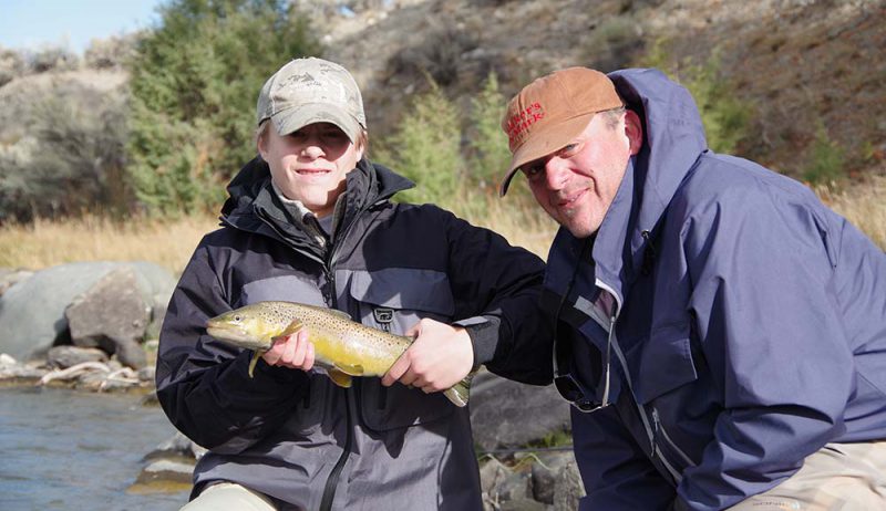 anglers and late fall brown trout