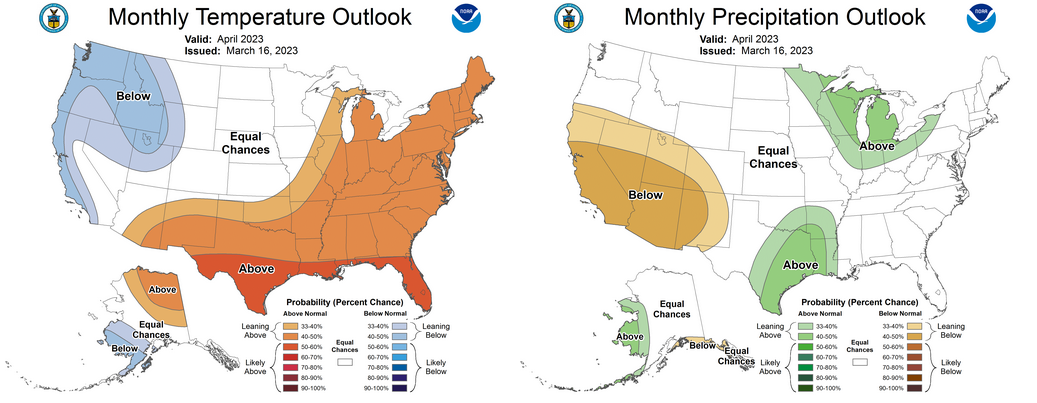 April outlook from NOAA