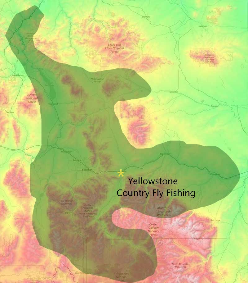 map showing YCFF operations area