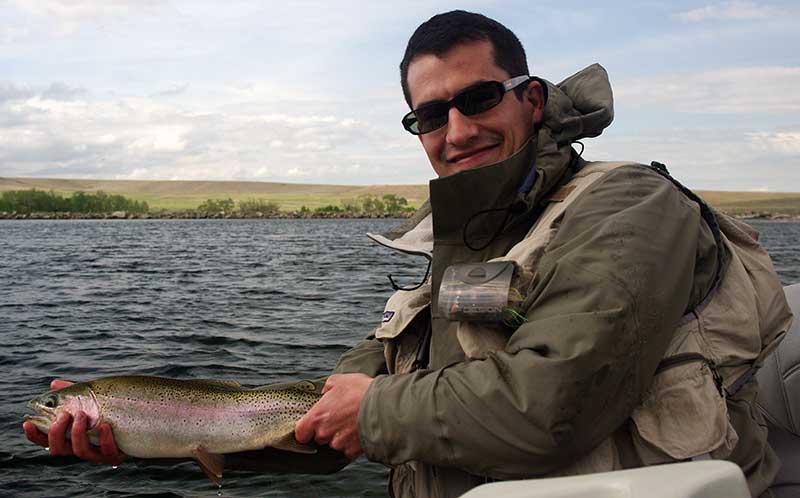 montana private water fishing burns lake rainbow