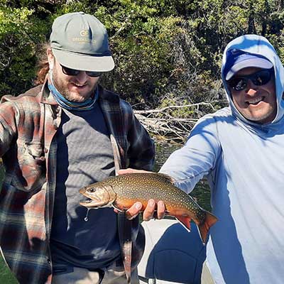 photo demonstrates a private water fishing trip with yellowstone country fly fishing