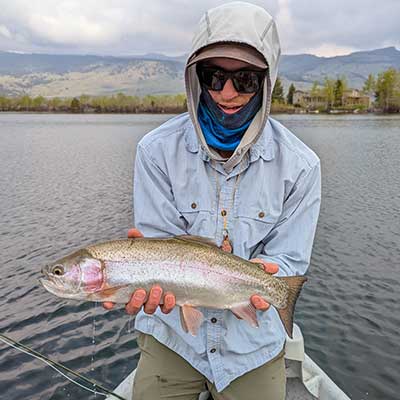 photo demonstrates a private water fishing trip with yellowstone country fly fishing