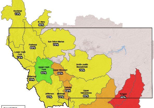 april 24 2026 montana statewide snowpack map